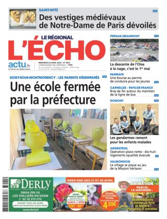 Couverture du magazine "L'Echo Le Régional" n°20240424
