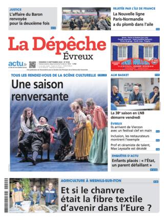 Couverture du magazine "La Dépêche : Évreux" n°20240913