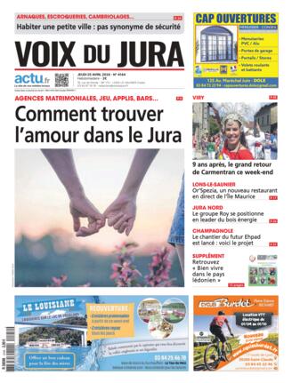 Couverture du magazine "Voix du Jura" n°20240425