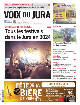 Couverture du magazine "Voix du Jura" n°20240509