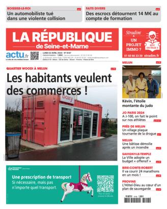 Couverture du magazine "La République de Seine-et-Marne A" n°20240422