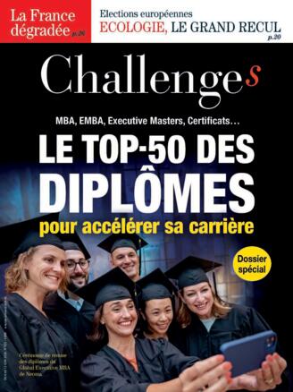 Couverture du magazine "Challenges" n°833