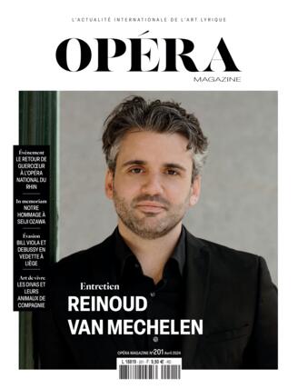 Couverture du magazine "Opéra magazine" n°201
