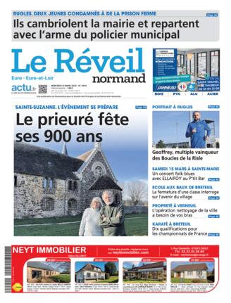 Couverture du magazine "Le Réveil Normand : Eure" n°20250312