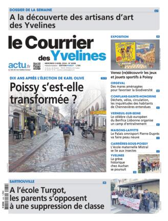 Couverture du magazine "Le Courrier des Yvelines Poissy" n°20240403