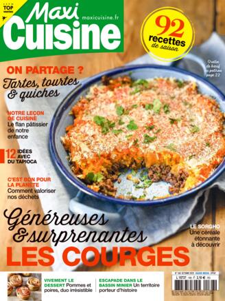 Couverture du magazine "MAXI CUISINE" n°168