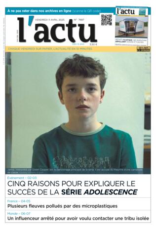 Couverture du magazine "L'ACTU" n°7687