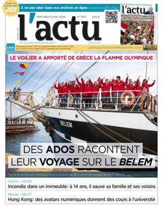 Couverture du magazine "L'ACTU" n°7457