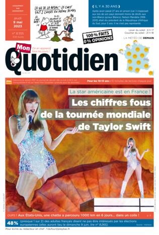 Couverture du magazine "Mon Quotidien" n°8355
