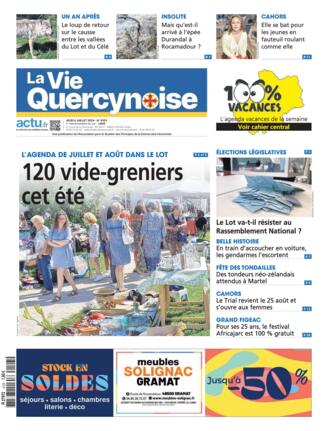 Couverture du magazine "La Vie Quercynoise" n°20240704