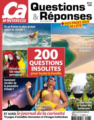 Couverture du magazine "Ca M'Intéresse Questions Et Réponses" n°27