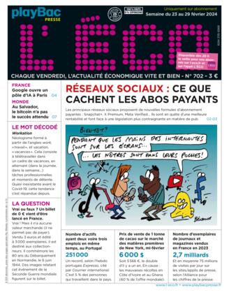 Couverture du magazine "L'ÉCO" n°702