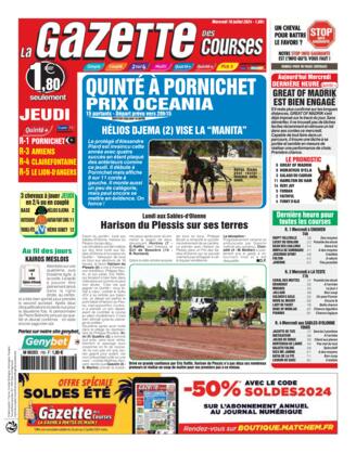 Couverture du magazine "LA GAZETTE DES COURSES" n°20240710