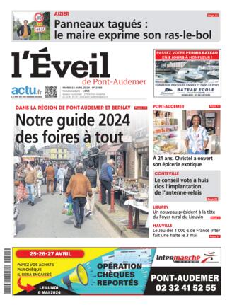 Couverture du magazine "L'Eveil de Pont-Audemer" n°20240423