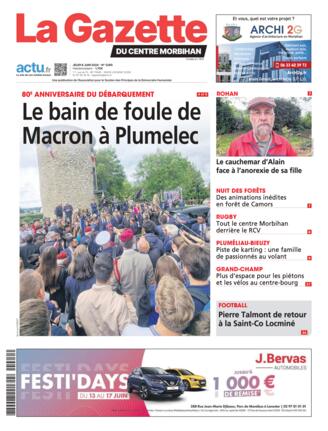 Couverture du magazine "La Gazette du Centre Morbihan" n°20240606