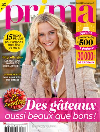 Couverture du magazine "Prima" n°500