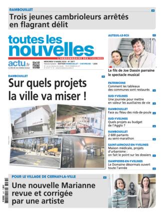 Couverture du magazine "Toutes Les Nouvelles : Rambouillet" n°20240313