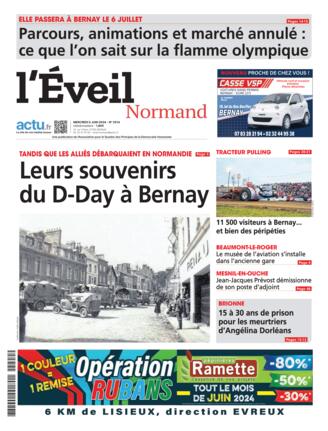 Couverture du magazine "L'Eveil Normand" n°20240605