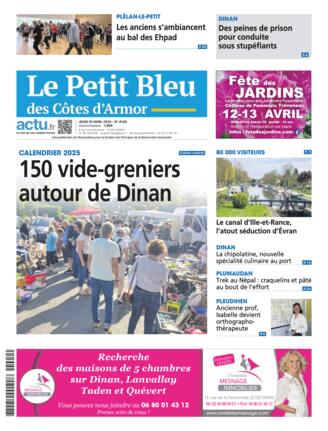 Couverture du magazine "Le Petit Bleu" n°20250410