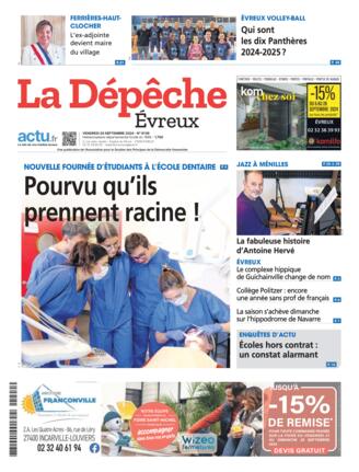 Couverture du magazine "La Dépêche : Évreux" n°20240920