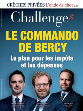 Couverture du magazine "Challenges" n°844