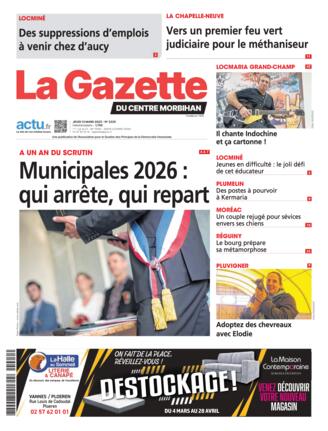 Couverture du magazine "La Gazette du Centre Morbihan" n°20250313