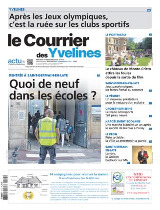 Couverture du magazine "Le Courrier des Yvelines Saint Germain" n°20240911