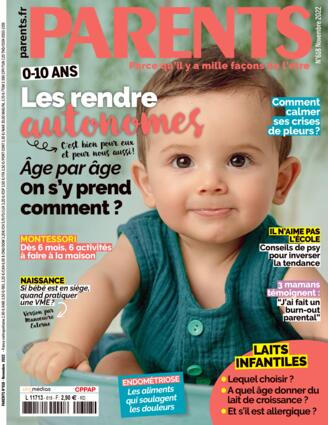 Couverture du magazine "Parents" n°618