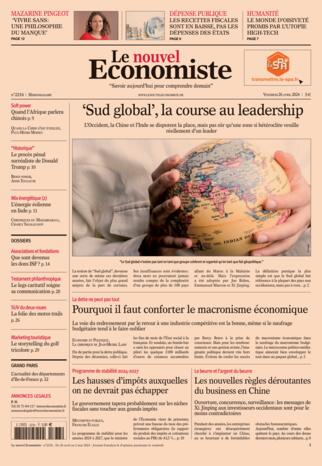 Couverture du magazine "Le nouvel Economiste" n°2216