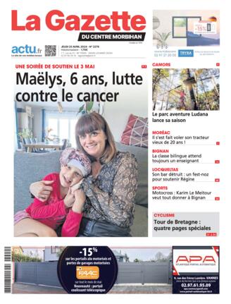 Couverture du magazine "La Gazette du Centre Morbihan" n°20240425