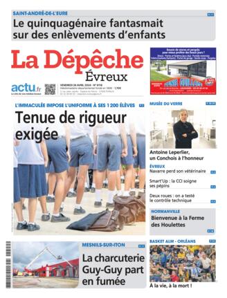Couverture du magazine "La Dépêche : Évreux" n°20240426