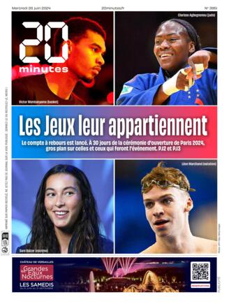 Couverture du magazine "20 Minutes" n°20240626