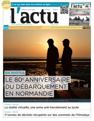 Couverture du magazine "L'ACTU" n°7476