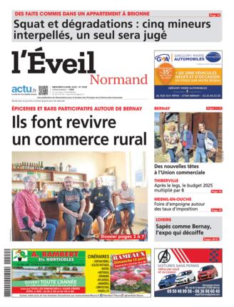 Couverture du magazine "L'Eveil Normand" n°20250409