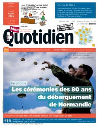 Couverture du magazine "Mon Quotidien" n°8378