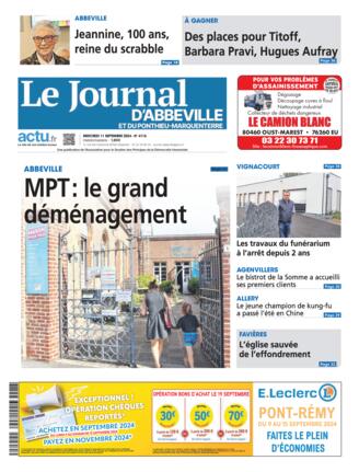 Couverture du magazine "Le Journal d'Abbeville" n°20240911