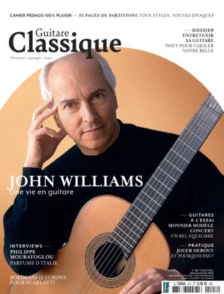 Couverture du magazine "Guitare Classique" n°107