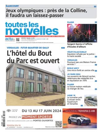 Couverture du magazine "Toutes Les Nouvelles : Versailles" n°20240605