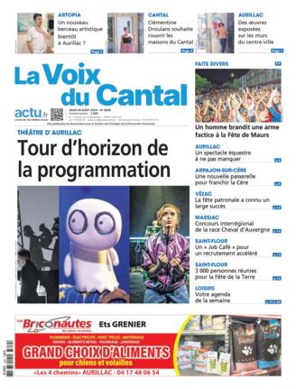 Couverture du magazine "La Voix du Cantal" n°20240829