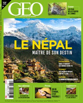 Couverture du magazine "GEO" n°537