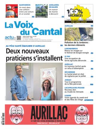 Couverture du magazine "La Voix du Cantal" n°20240815