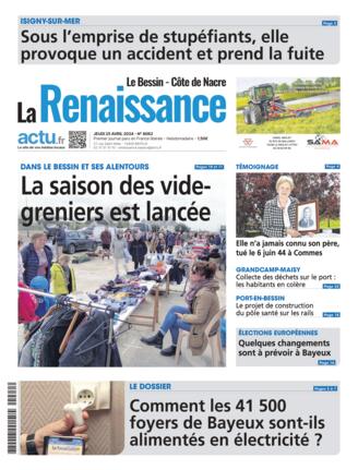 Couverture du magazine "La Renaissance Le Bessin" n°20240425