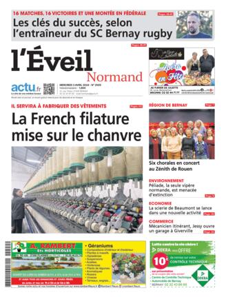 Couverture du magazine "L'Eveil Normand" n°20240403