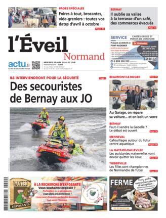 Couverture du magazine "L'Eveil Normand" n°20240424