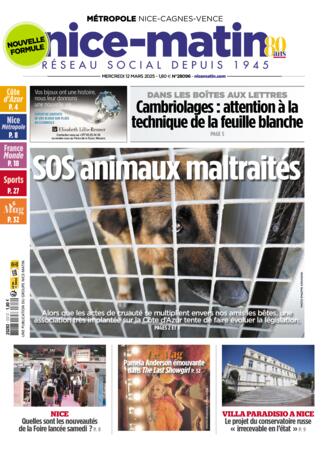Couverture du magazine "Nice-matin Métropole niçoise" n°20250312