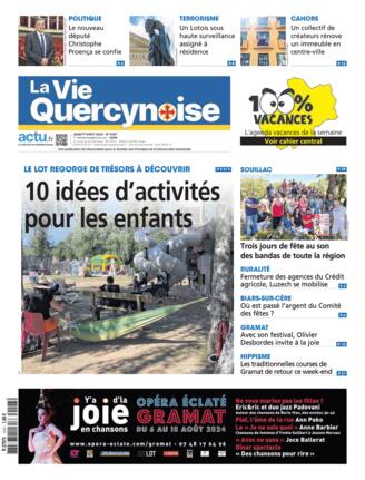 Couverture du magazine "La Vie Quercynoise" n°20240801