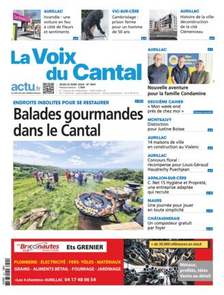Couverture du magazine "La Voix du Cantal" n°20240425