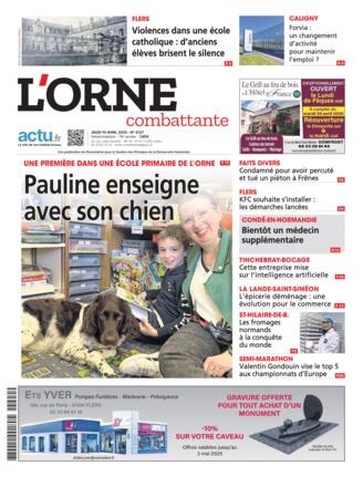 Couverture du magazine "L'Orne Combattante : Flers" n°20250410