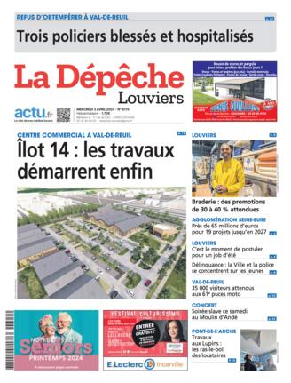Couverture du magazine "La Dépêche : Louviers" n°20240403