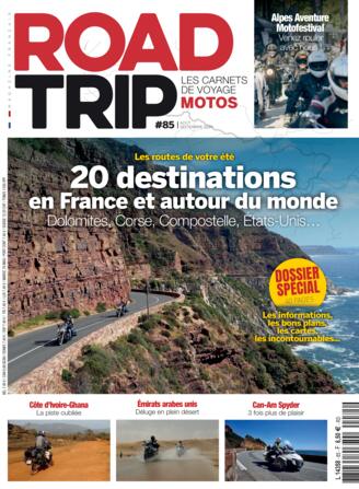 Couverture du magazine "ROAD TRIP" n°85